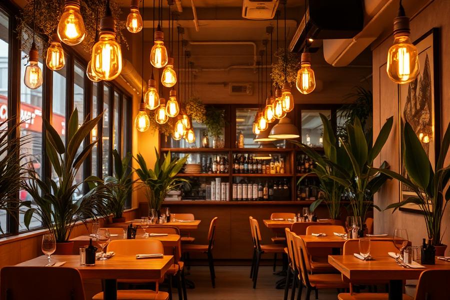 Interior de restaurante moderno